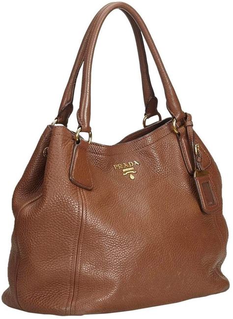 prada brown leather handbag vintage 80|prada milano brown leather handbag.